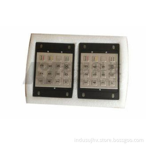 PCI 3.0 Metal Encrypted Pin Pad 16 Key For Banking KY3688C